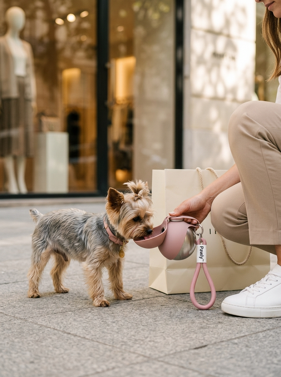 Pawly™ Hydro — Gourde Portable 2-en-1 pour Chiens